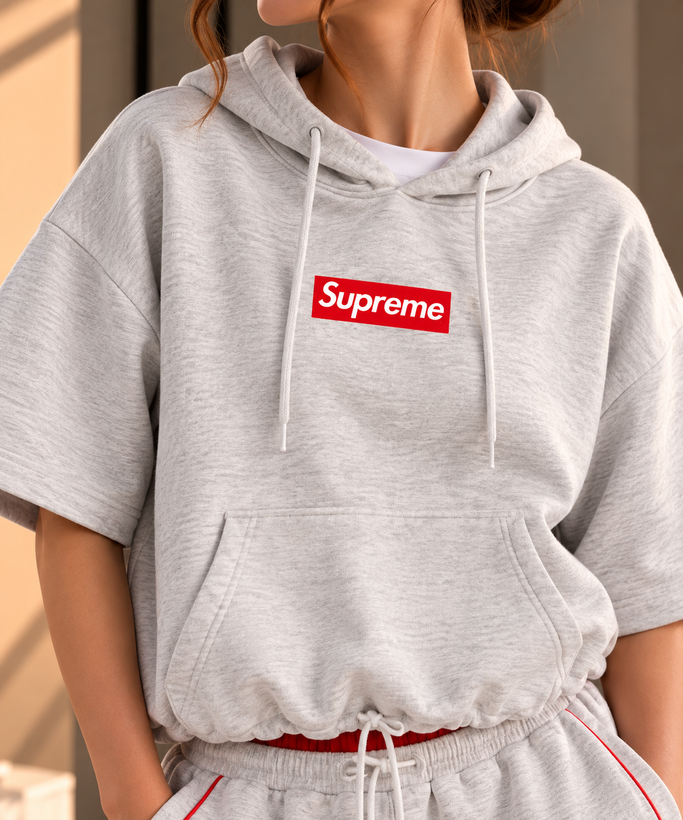 ست هودی و شلوار superme داخل کرک زنانه
